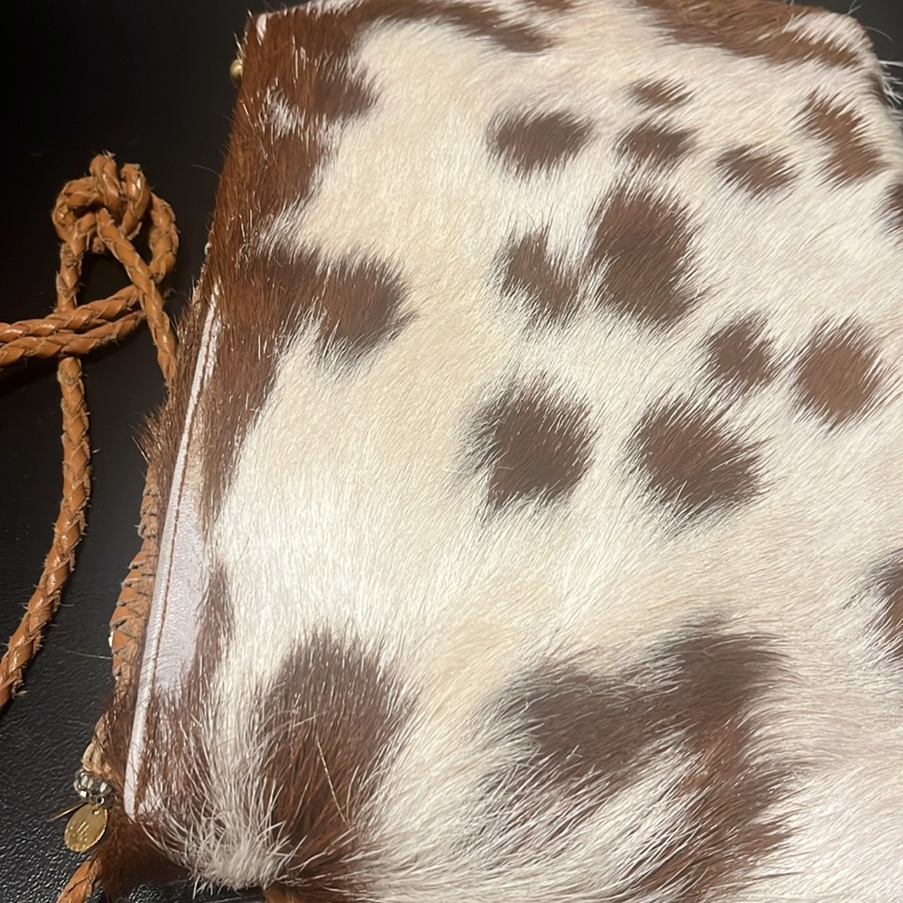 ibBan Anthropologie Hair on Hide Embellished Crossbody - Picture 4 of 10